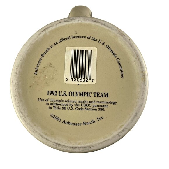 Budweiser 1992 US Olympic Team Beer Stein Mug Collectible Tankard Vintage u - Picture 6 of 9